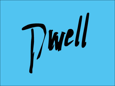 Dwell Script digital logo logotype script