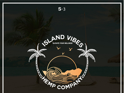 Island Vibes graphic design logo ui