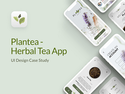 Plantea - Herbal tea delivery app app design graphic design illustration ios tea app tea mobile app ui ui design