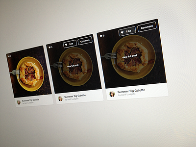 Grub Snapper Card Actions clean flat flat ui food interaction design minimal ui design user interface