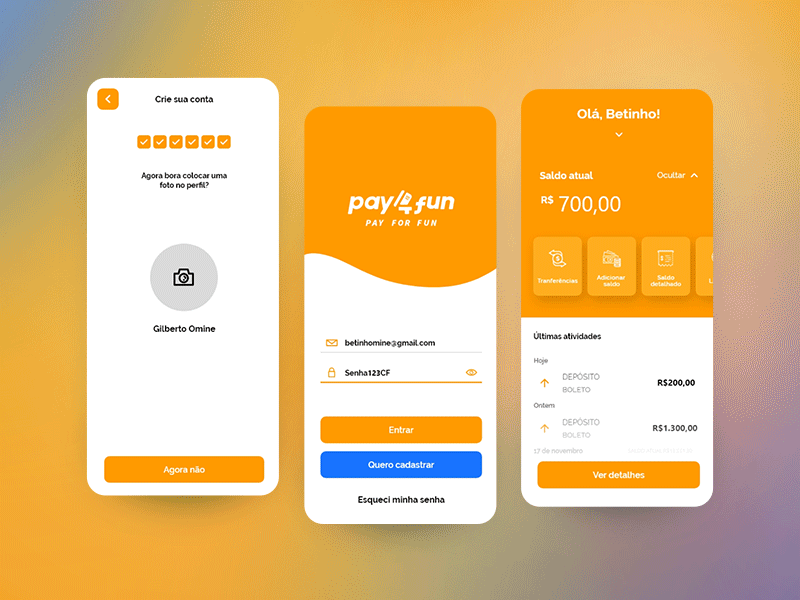 Pay4fun design ui ux