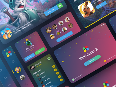 BlueStacks X design interface ui