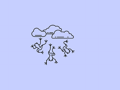 Cloud, Frogs, Jump, Rain, Data