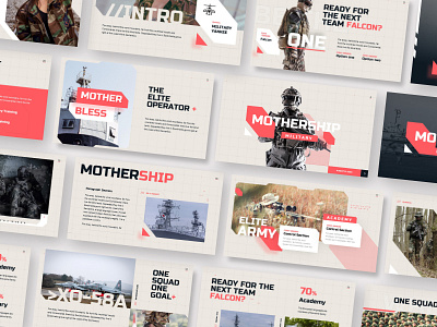 Mothership Military - Pitch Deck/Presentation army deck design google slides keynote military pitch pitchdeck powerpoint powerpoint template ppt pptx presentation presentation design template