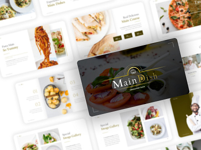 Maindish Restaurant - Pitch Deck/Presentation cafe deck design dining dinner food google slides interior keynote layout lunch pitch pitchdeck powerpoint powerpoint template ppt pptx presentation design restaurant slides