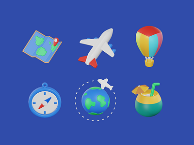 3D Travel Icon