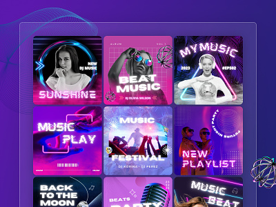 Bold Playlist Cover Music Social Media bold cover playlist bold design cover inspiration instagram instagram post music cover design playlist design social media spotify spotify design