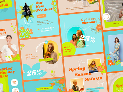 Spring Special Offer Social Media branding design graphic design ui