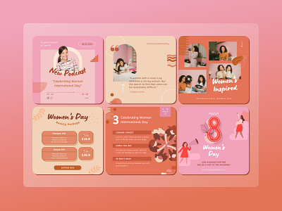 Women International Day Social Media beautiful canva canva template card celebration day design female feminism greeting happy instagram instagram post international lady social media template woman women womens day