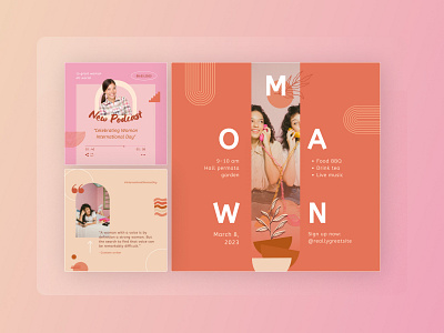 International Women Day Social Media Template beautiful canva canva template card celebration day design female feminism greeting happy instagram instagram post international lady social media template woman women womens day