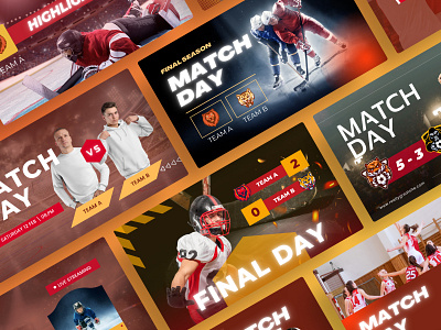 Match Day Youtube Thumbnail branding design graphic design ui