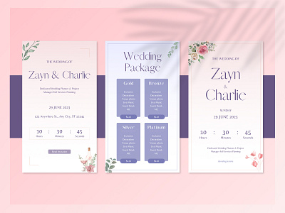 Elegant Wedding Canva Template bouquet canva card celebration couple decoration elegant flower greeting instagram post invitation invite love luxury marriage party romantic social media template wedding