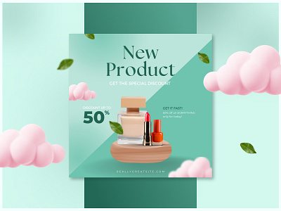 Spring Sale Instagram Post beauty canva canva template card cosmetic design discount fashion flower instagram post offer price promotion sale season shopping social media spring summer template