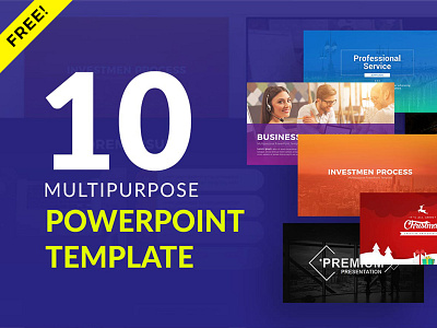 Free 10 Powerfull Powerpoint Template by RRGraph on Dribbble