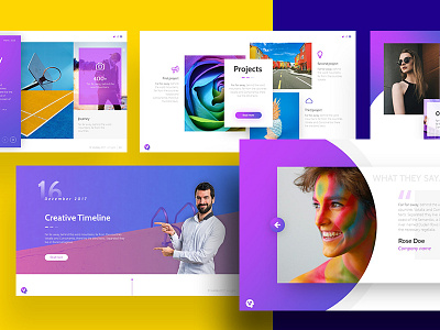 Visibility - Creative Business Powerpoint Template amazing business creative deck modern multipurpose pitch powerpoint presentation proposal purple smooth