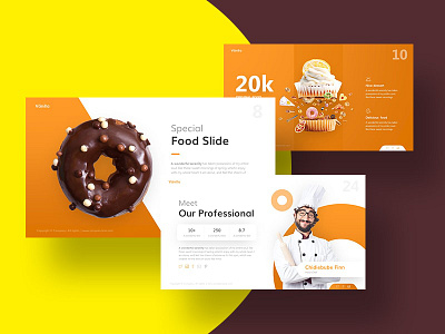 Vanilla Food and Culinary PowerPoint Template cafe chef cook cookery cooking culinary delicious dining dinner food gournet green