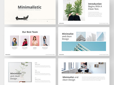 Free Minimalistic Powerpoint Template by RRGraph on Dribbble