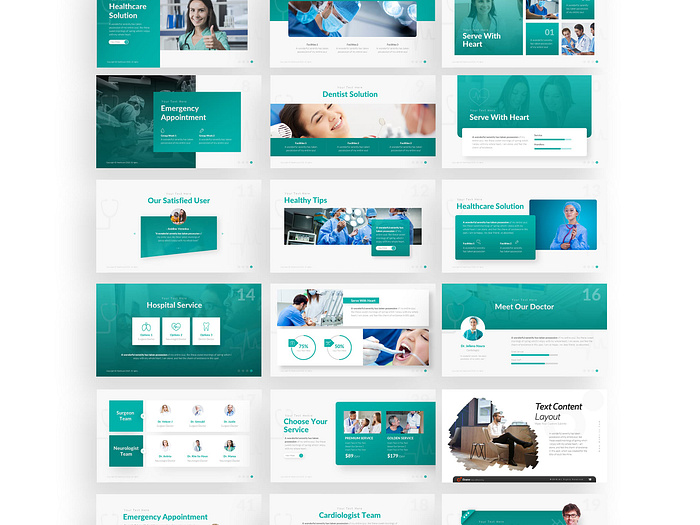 HealthCare Medical PowerPoint Presentation Template by RRGraph on Dribbble