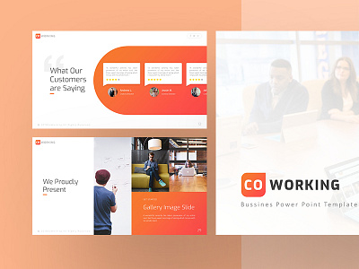 Coworking Business Presentation Template business corporate powerpoint template presentation presentation design