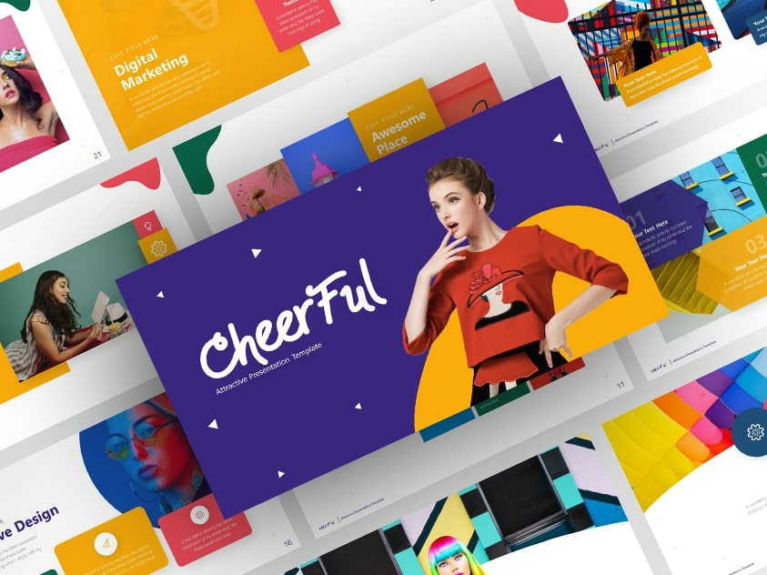 Cheerful – Attractive Powerpoint and Keynote Template by RRGraph on ...