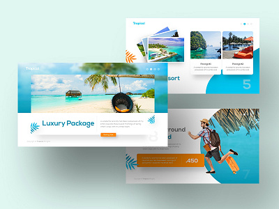 Tropical - Travel Powerpoint Template creative creative presentation design holiday powerpoint powerpoint template presentation presentation design presentation template professional template template travel