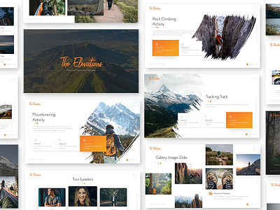 The Elevation – Travel Powerpoint and Keynote Template adventure explore keynote outdoor powerpoint presentation presentation design presentation template template travel trip vacation