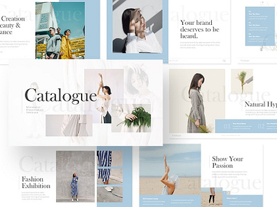 Catalogue – Fashion Minimalist Pitch Deck/Presentation clean clothes design fashion google slides keynote minimalist model modern outfit pitch deck powerpoint slides style trendy