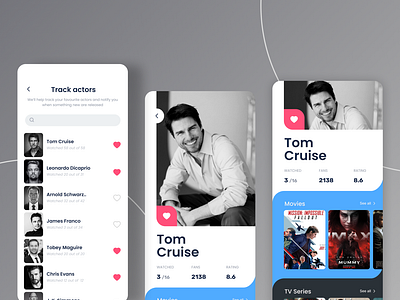 Actors Tracker App UI