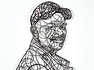 A Guy Named Joe cansonpaper illustration papercut papercutting portrait