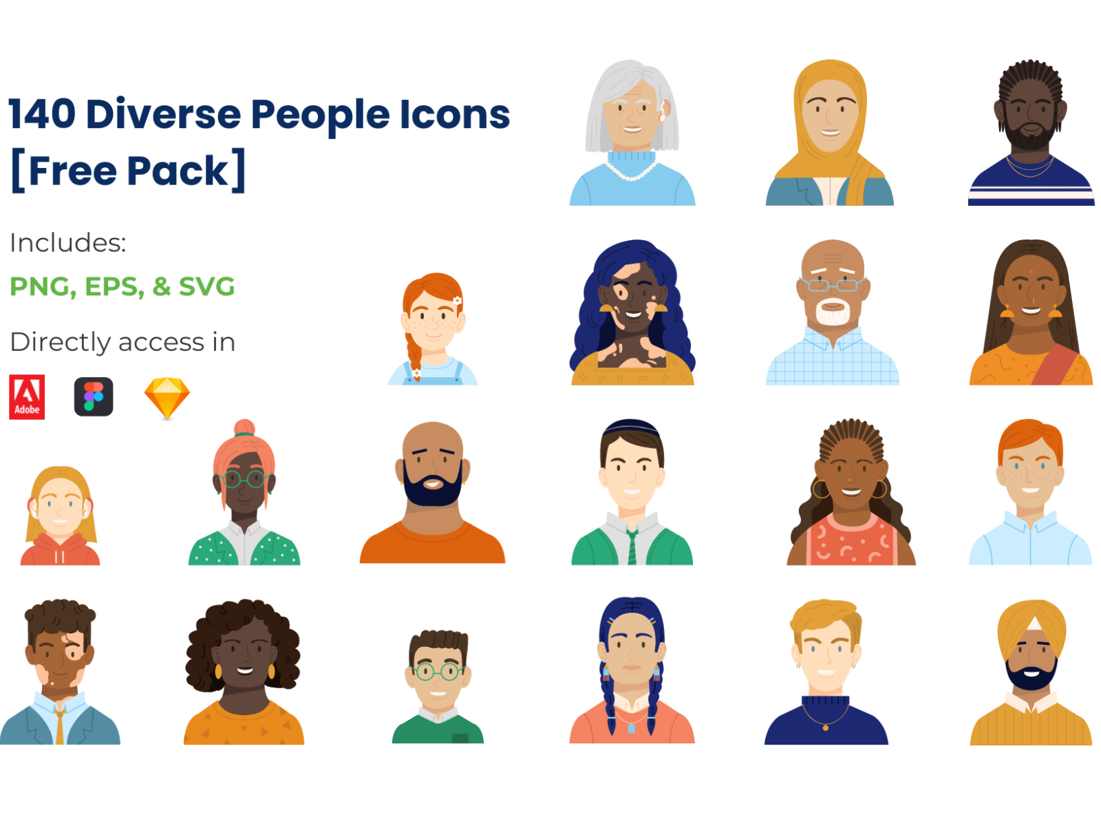 Scale - Free people icons