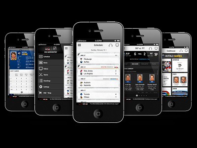 NHL GameCenter Mobile App app ios mobile ui ux