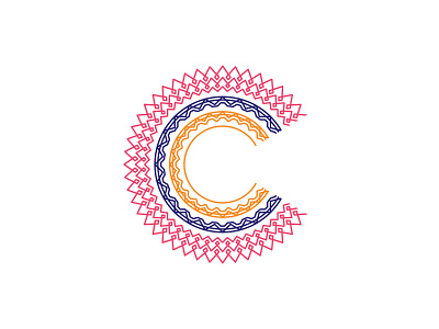 Patterned C c id logo mark pattern real estate