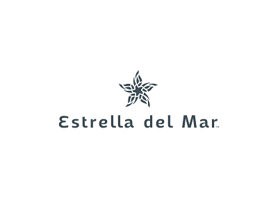 Estrella del Mar Logo branding icon illustration logo resort star vector