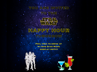 Star Wars Invitation Poster