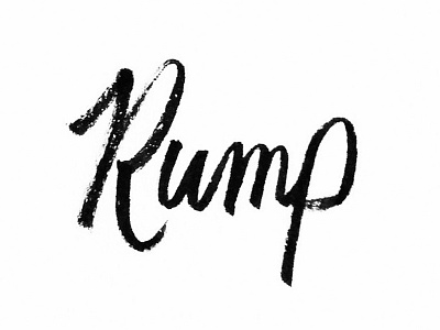 Rump black and white brush brush calligraphy butts calligraphy design graphic design hand lettering ink pen pen and ink rump