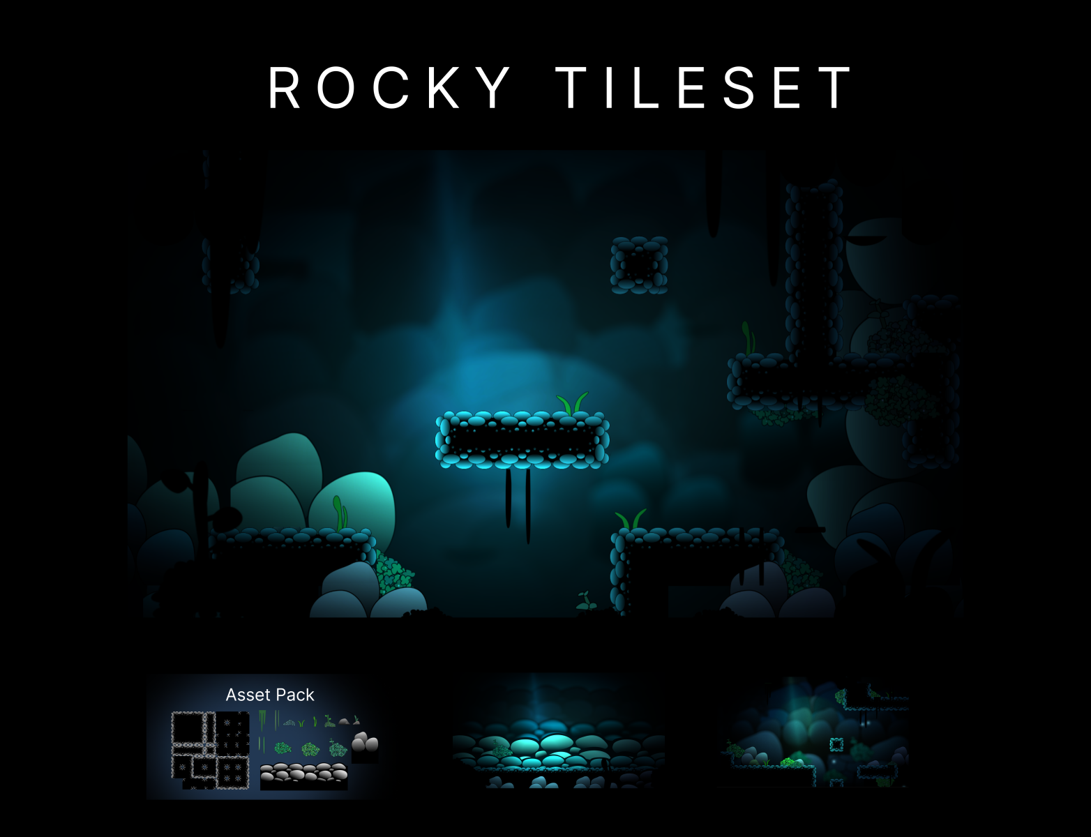 Rocky Tileset - 2D Platformer by Ac on Dribbble