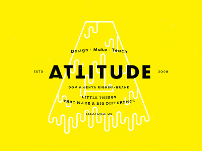 Hello from Attitude! design studio graphic design identity logo logotype type treatment typography