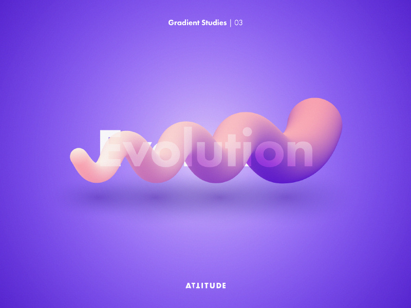 Gradient Studies: Evolution by Attitude on Dribbble