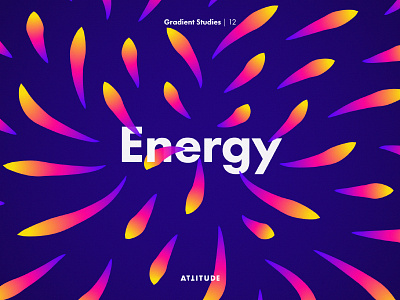 Gradient Studies: Energy abstract color energy fire gradient minimalism pattern typography vector