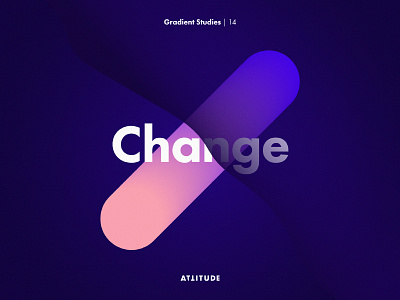 Gradient Studies: Change color geometry gradient minimalism shadow simplicity typography vector