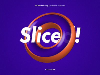 Sliced: Shape #01 3d abstract geometry minimalistic modern playful shapes typography vector
