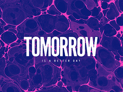 Tomorrow color duotone minimalist pattern texture typography