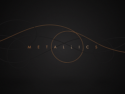 Gradient Studies II: Metallics 3d behance black color gradient lines metallic minimalism simplicity typography vector