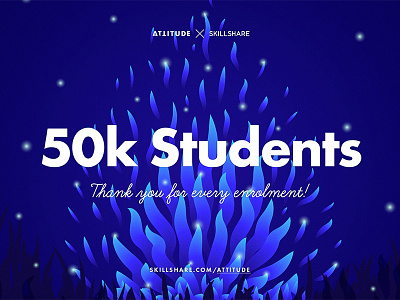 50k Enrolments on Skillshare!