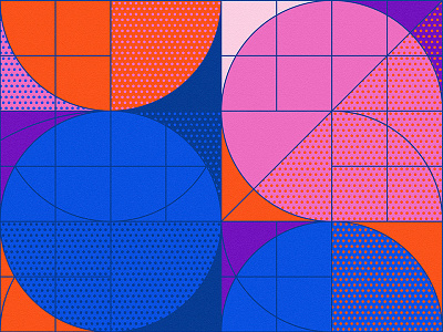 Geometry + Patterns VI abstract color geometry graphics grid illustrator minimalist pattern vector