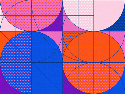 Geometry + Patterns VI abstract color geometry graphics grid illustrator minimalist pattern vector