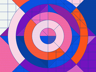 Geometry + Patterns VII abstract color geometry graphics grid illustrator minimalist pattern vector