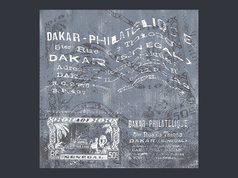 Glitched Post Remix: Dakar digital distressed glitch glitch art retro skillshare stamp texture tutorial typography vintage