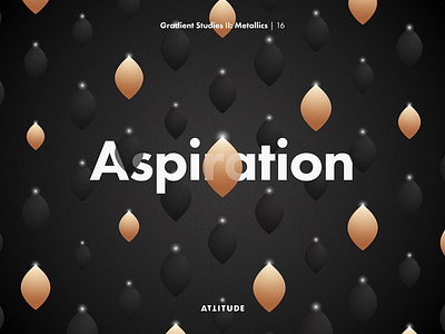 Gradient Studies II: Aspiration 3d black color gradient lines metallic minimalism pattern simplicity typography vector