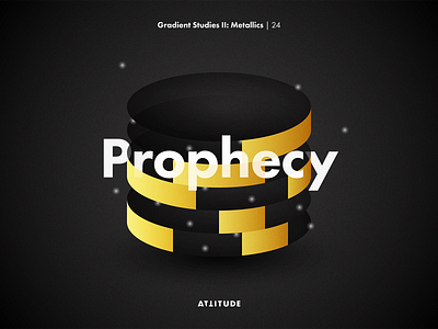 Gradient Studies II: Prophecy abstract black geometry gradient illustration metallic minimalist skillshare typography vector